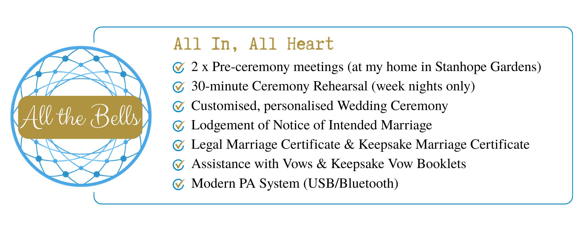 Full Ceremony Pricing
